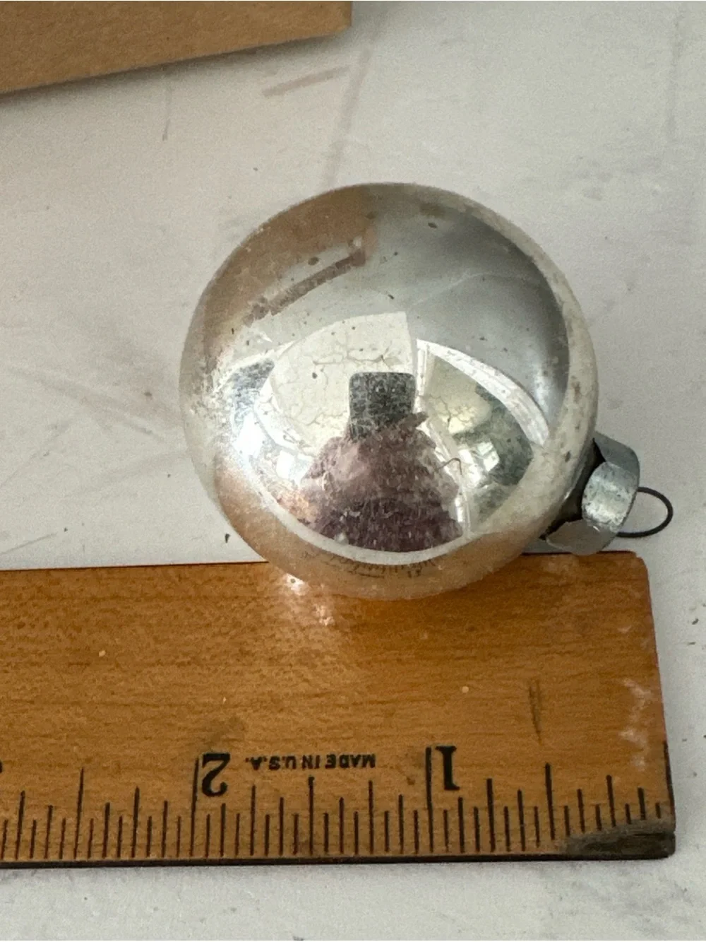 12 vintage Mercury glass ornaments gold silver